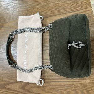 Rebecca Minkoff Dark Green Quilted Shoulder Bag